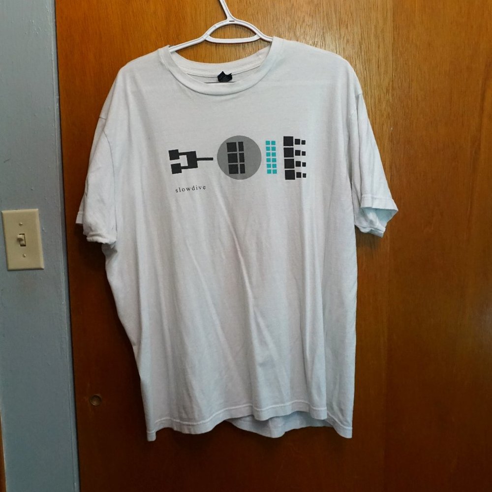 Slowdive Official White Tour Tee Shirt - Extra Large Band Shirt